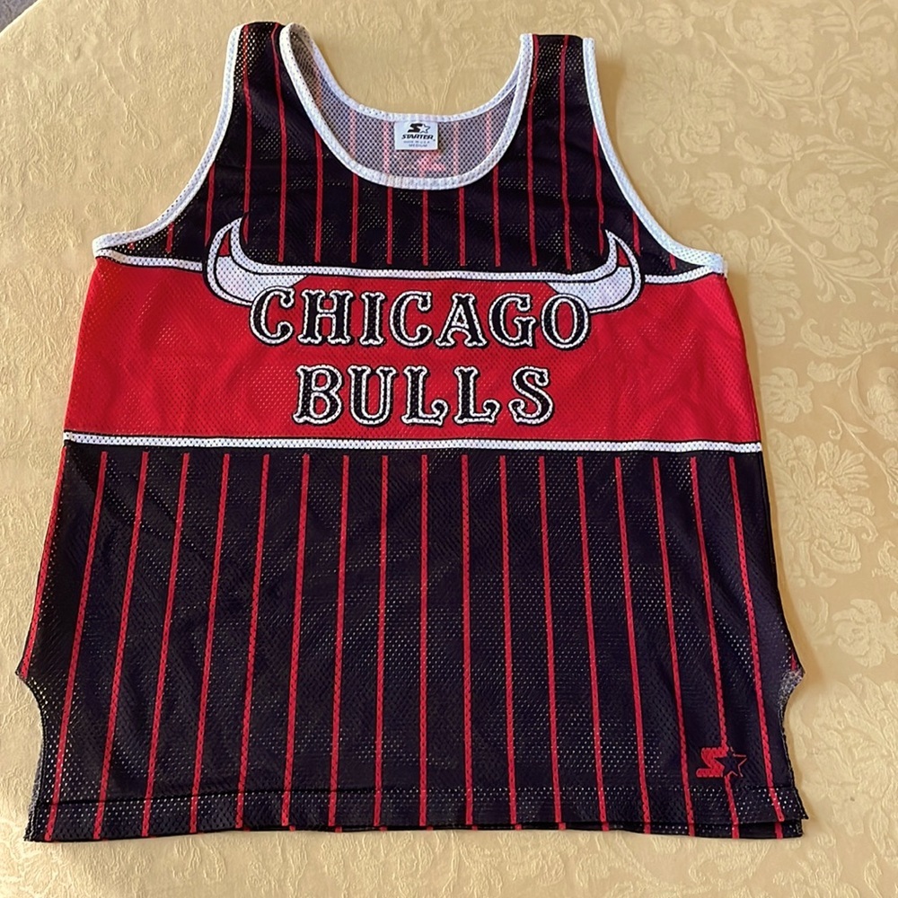 Vintage Starter CHICAGO BULLS MESH NBA Practice Jersey